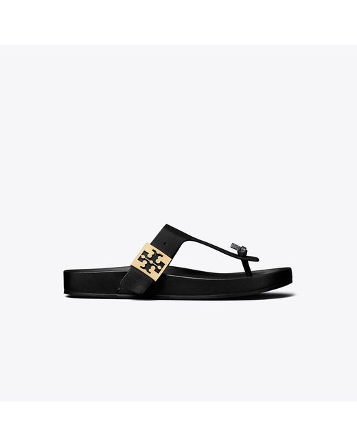 Tory Burch Black Mellow T-Strap Sandal