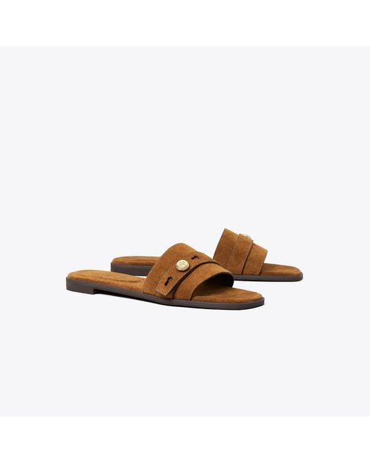Tory Burch Brown Romy Slide