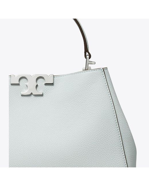 Tory Burch White Medium Eleanor Soft Satchel