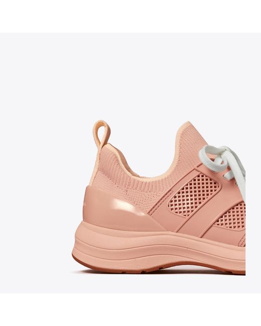 Tory Burch Pink T Sock Runner