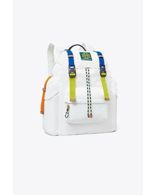 Tory Burch Blue Ripstop Backpack