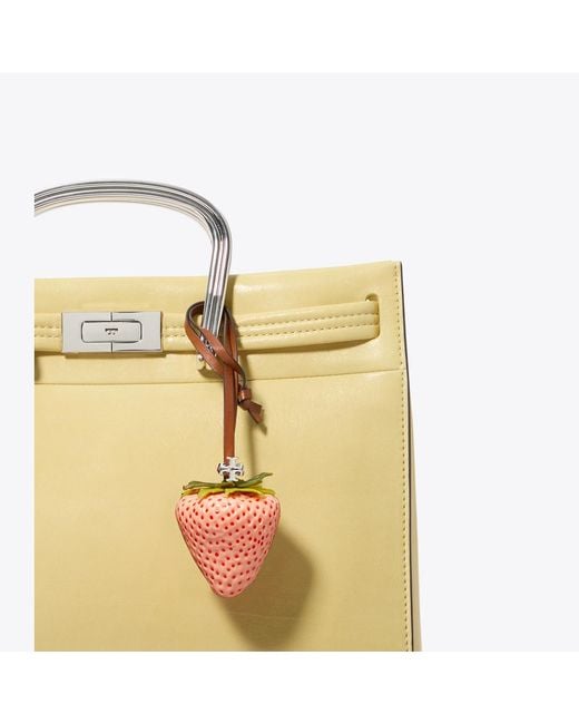 Tory Burch White Strawberry Bag Charm