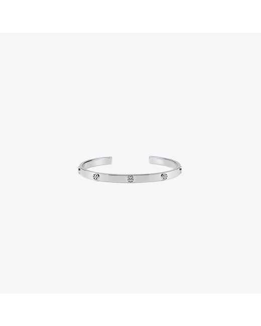 Tory Burch White Thin Miller Stud Cuff