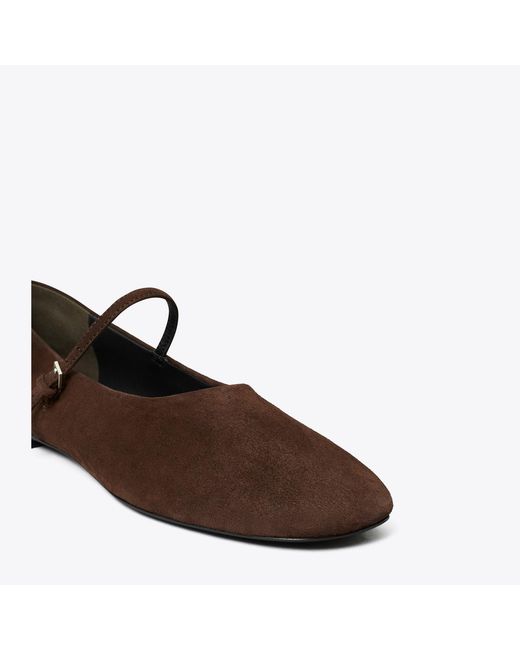 Tory Burch Brown Mary Jane Ballet