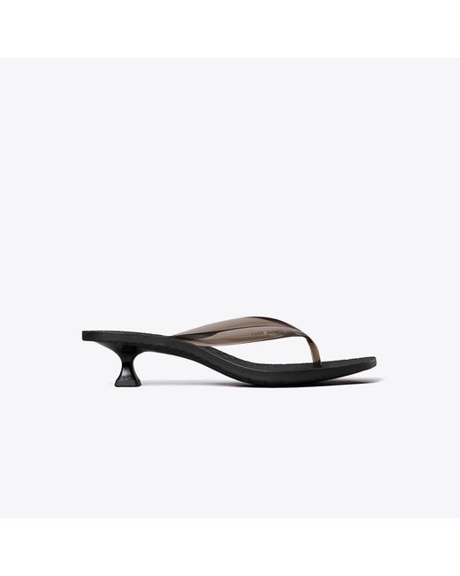 Tory Burch Black Jelly Heel Flip-Flop