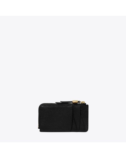 Tory Burch Black Romy Zip Card Case