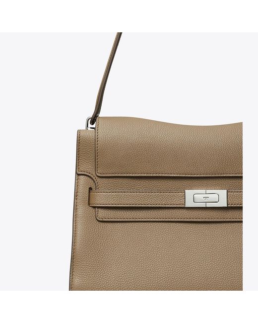 Tory Burch Metallic Large Lee Radziwill Shoulder Bag, One Size