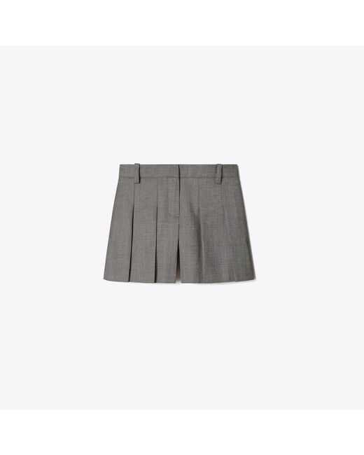Tory Burch Gray Wool Short