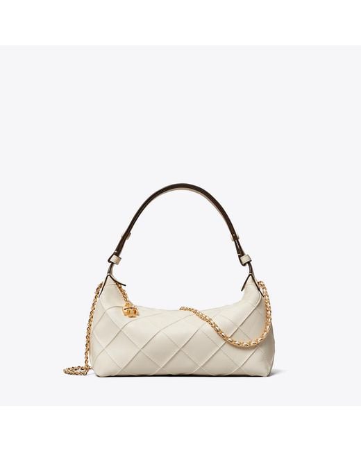 Tory Burch Natural Fleming Pochette, One Size