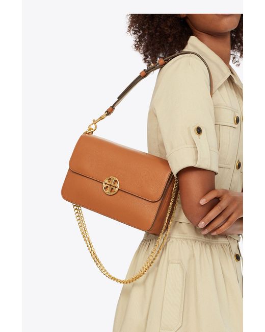 Tory burch chelsea crossbody classic masculine tan