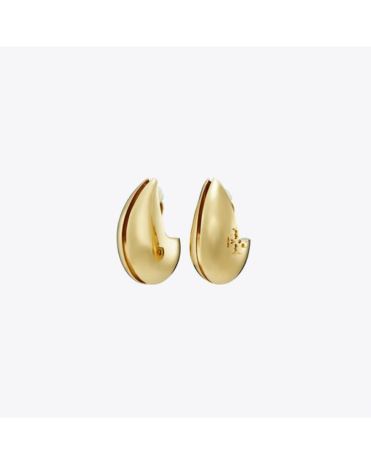 Tory Burch Metallic Pierced Earrings, One Size