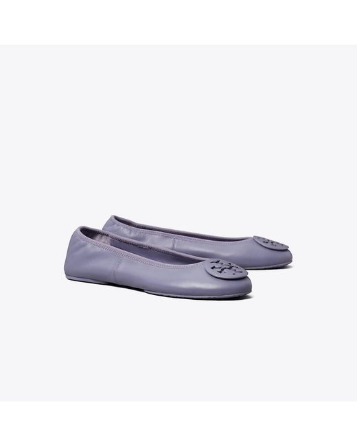 Tory Burch Blue Reva Travel Ballet