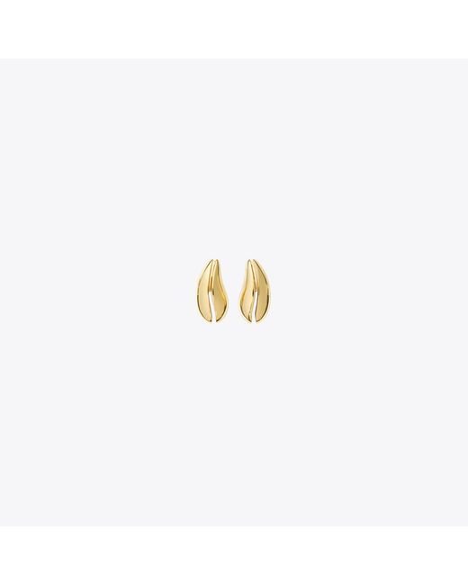 Tory Burch Metallic Mini Pierced Earrings, One Size