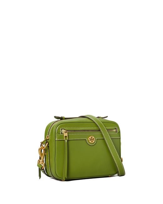 Tory Burch T Monogram Jacquard Camera Bag in Yellow