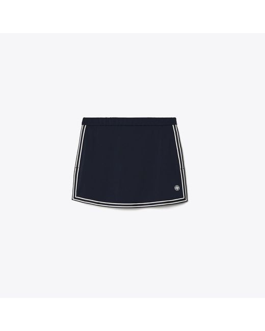 Tory Burch Black Tech Piqué Tennis Skirt