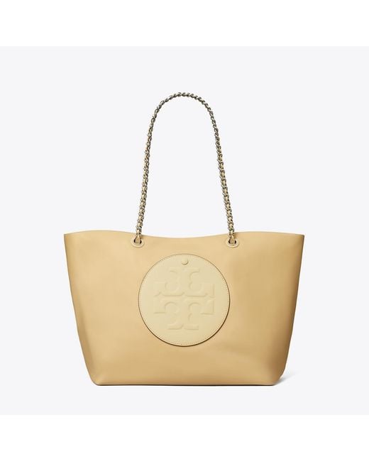 Tory Burch Natural Ella Chain Tote, One Size