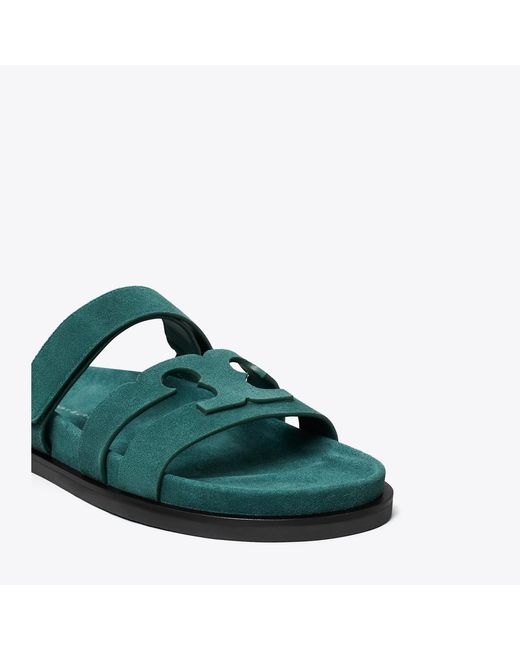 Tory Burch Green Ines Sport Slide