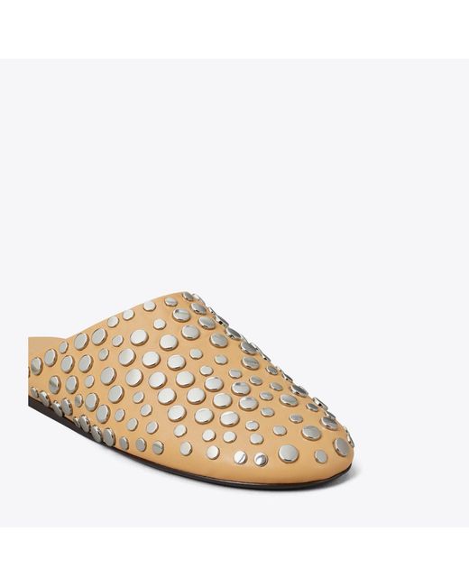 Tory Burch White Studded Mule for men