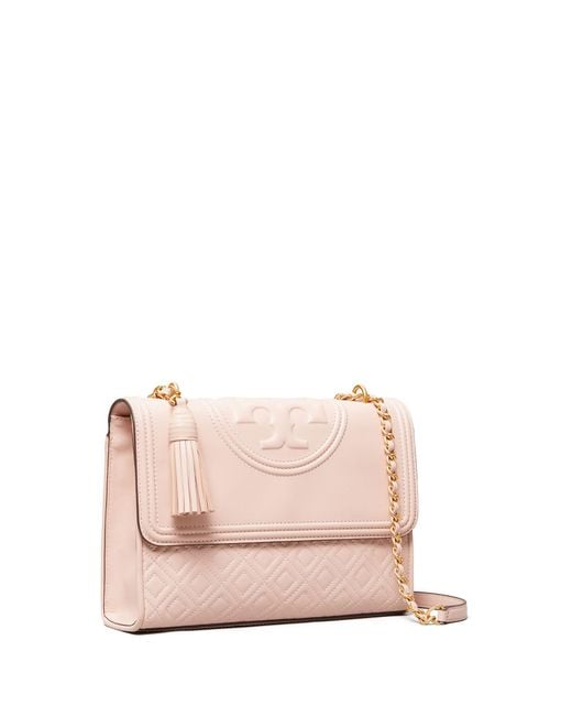 Tory Burch Fleming Convertible Shoulder Bag in Pink | Lyst