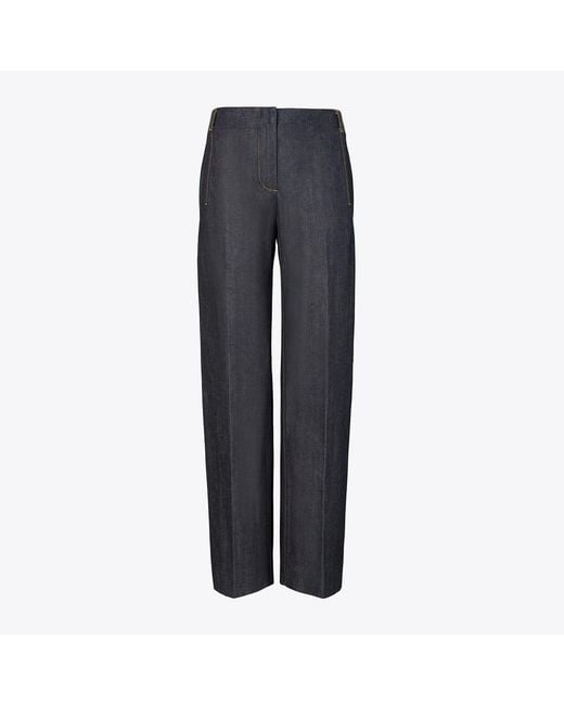 Tory Burch Blue Selvedge Denim