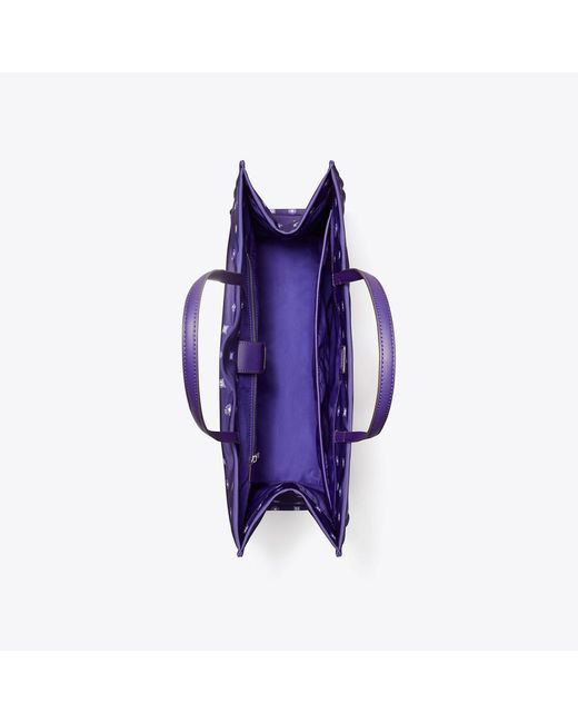 Tory Burch Purple Ella Printed Tote