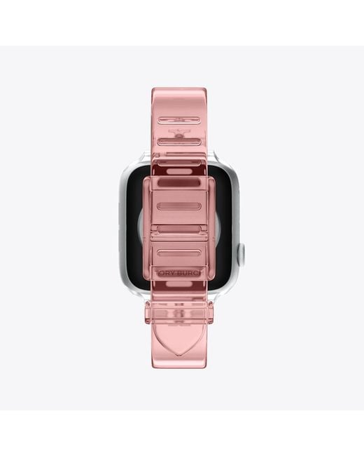 Tory Burch Black Single T Jelly Band For Apple Watch