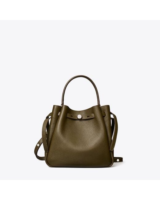 Tory Burch Green Romy Bucket Bag
