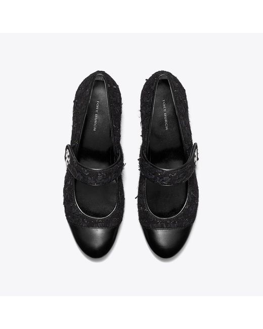 Tory Burch Black Cap-Toe Mary Jane