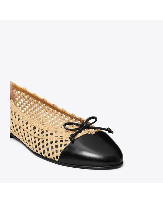 Tory Burch Multicolor Cap-Toe Ballet