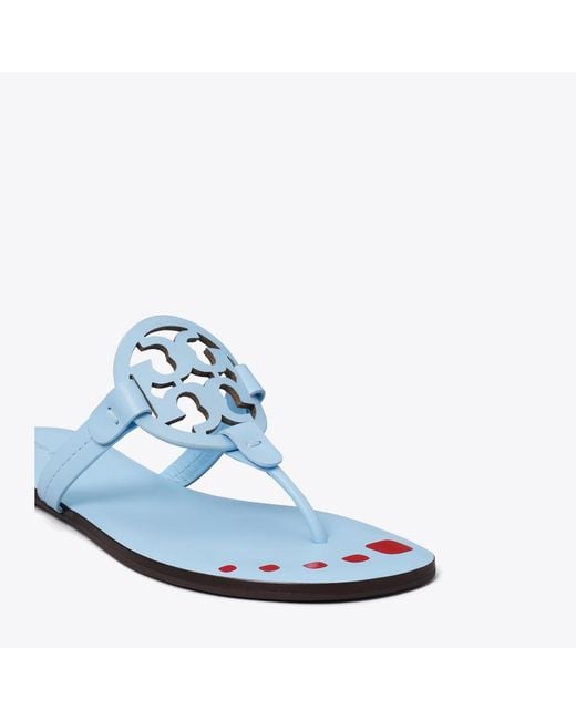 Tory Burch Blue Miller Nail Polish Sandal