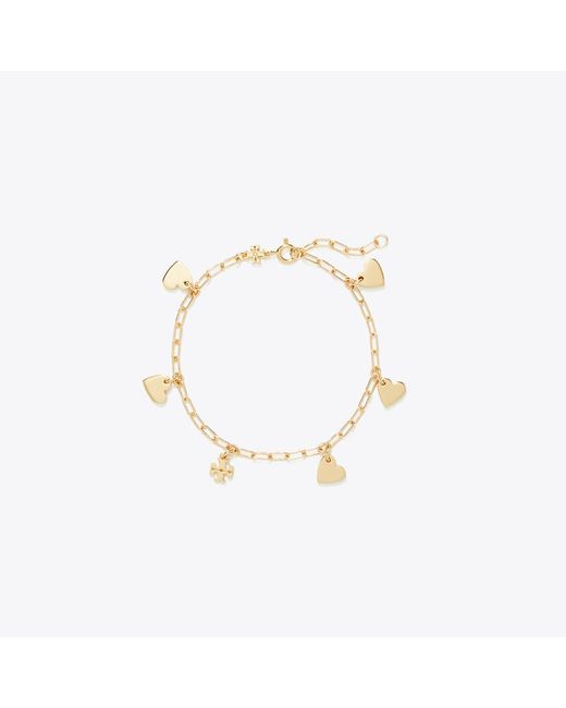 Tory Burch Metallic Curiosity Heart Bracelet
