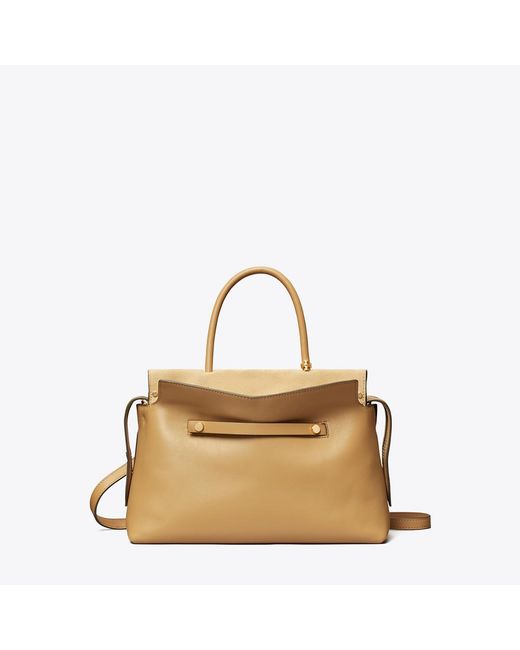 Tory Burch Metallic Mercer Satchel, One Size