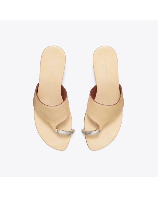 Tory Burch White Pierced Wedge Sandal