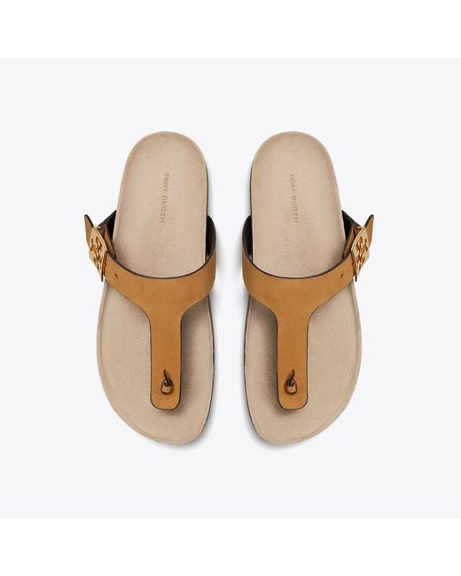 Tory Burch Brown Mellow T-Strap Sandal