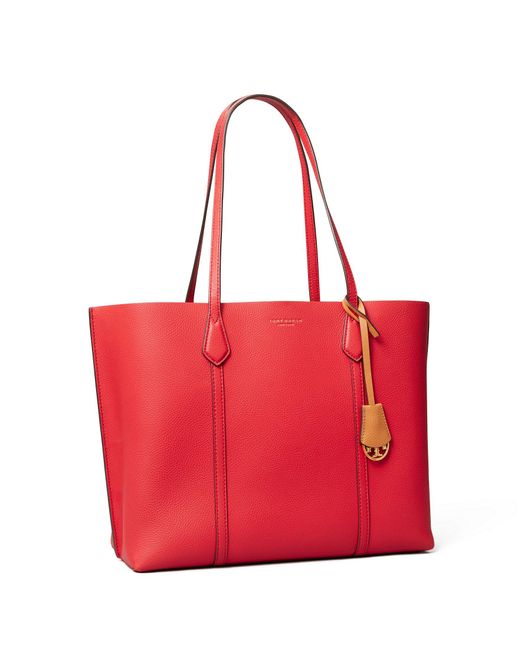 Tory Burch Red Perry Triple-compartment Tote
