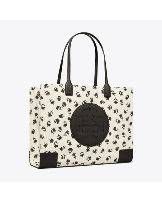 Tory Burch Black Ella Printed Tote