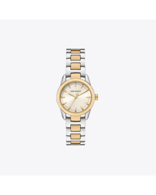 Tory Burch Metallic Small Miller Watch, One Size