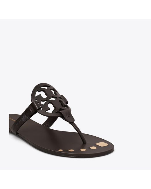 Tory Burch Brown Miller Nail Polish Sandal