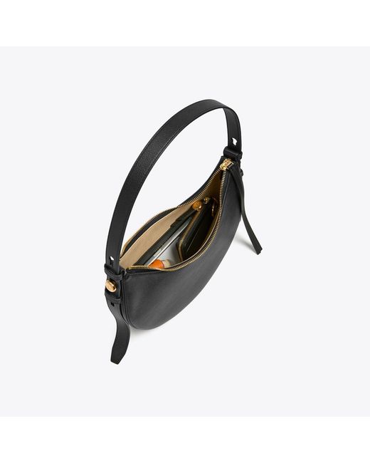 Tory Burch Black Romy Half Moon Bag