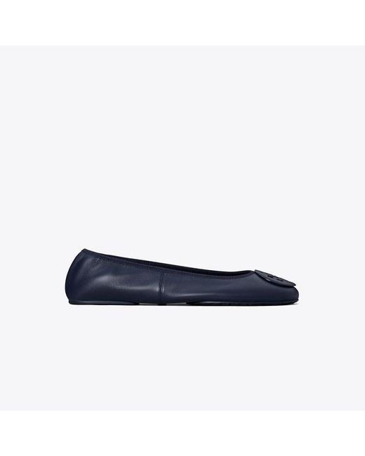 Tory Burch Blue Reva Travel Ballet