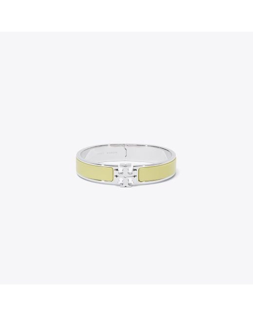 Tory Burch White Kira Enamel Bracelet