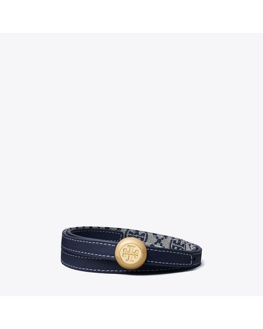 Tory Burch Blue Romy Reversible Belt