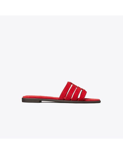 Tory Burch Red Ines Slide