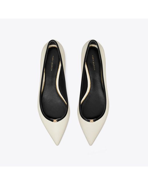 Tory Burch Multicolor Double T Buckle Flat