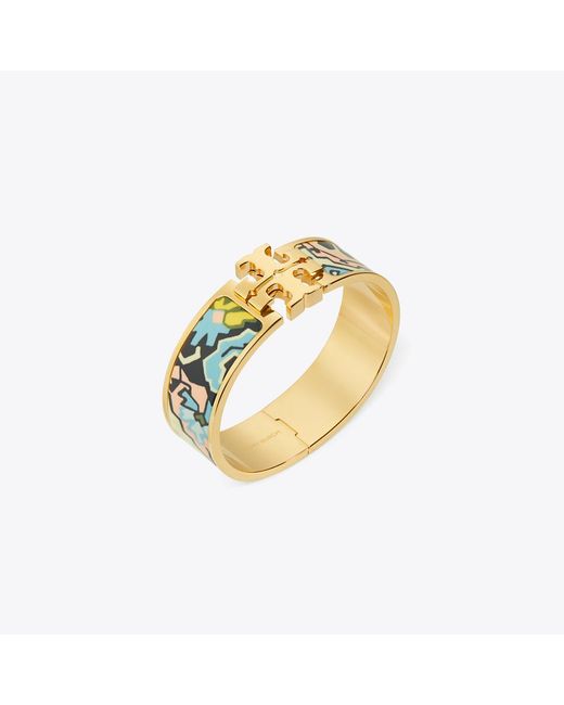 Tory Burch Metallic Icon Wide Bracelet