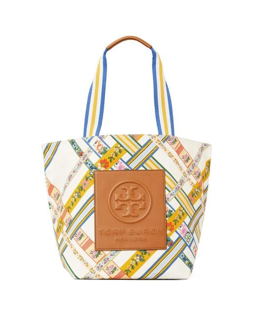 Tory Burch Gracie Striped Tote NEW