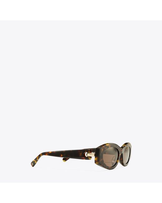 Tory Burch Multicolor Pierced Oval Sunglasses, One Size