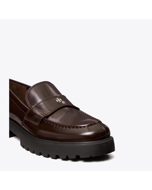 Tory Burch Brown Classic Lug Loafer