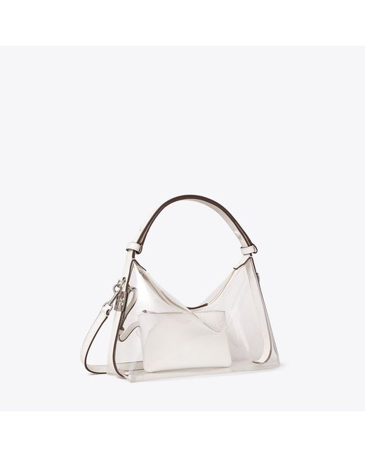Tory Burch Natural Mellow Clear Shoulder Bag
