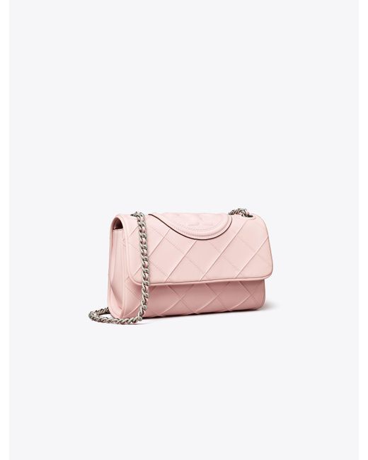 Tory Burch Pink Small Fleming Soft Convertible Shoulder Bag